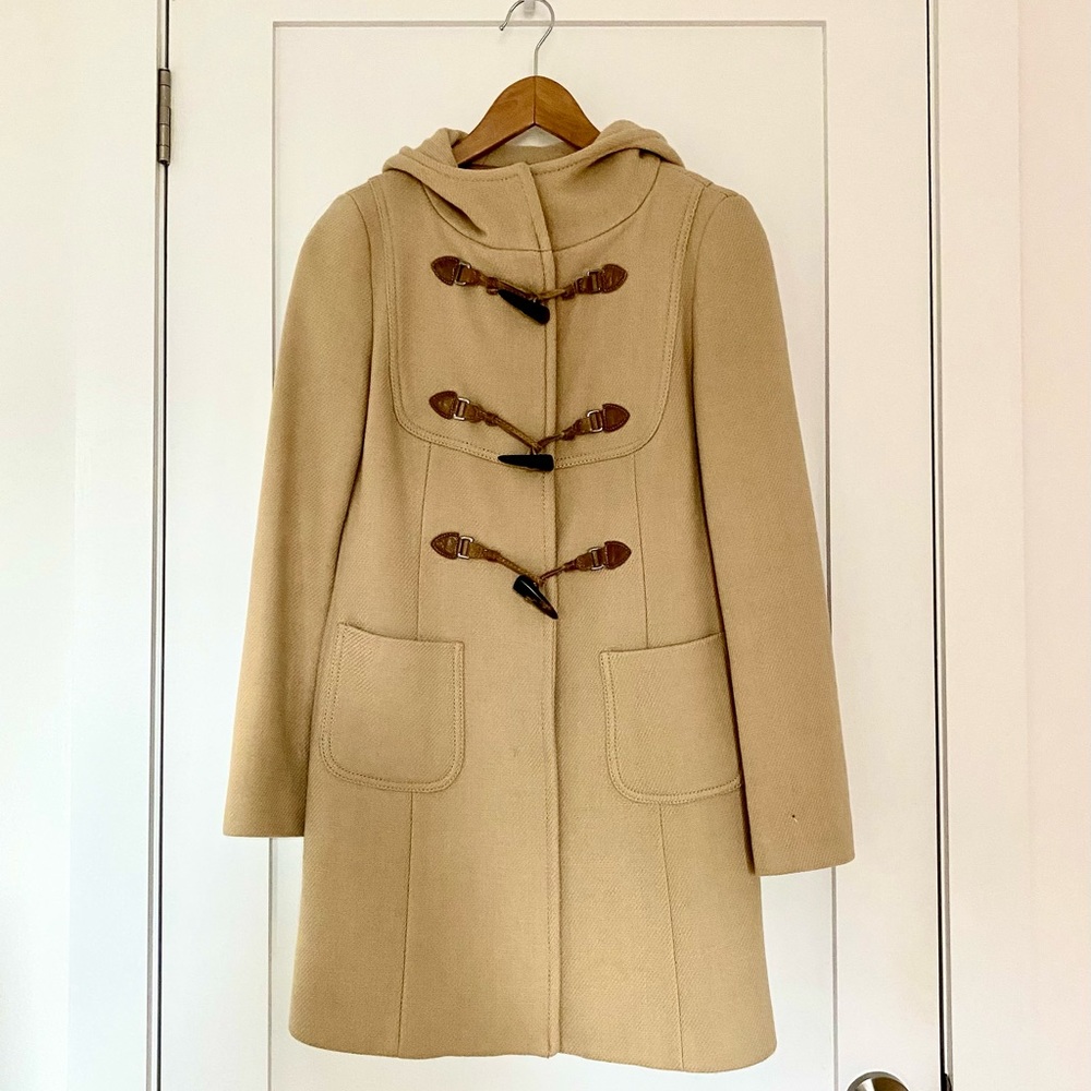 United Colors of Benetton Beige Wool Coat Size Small